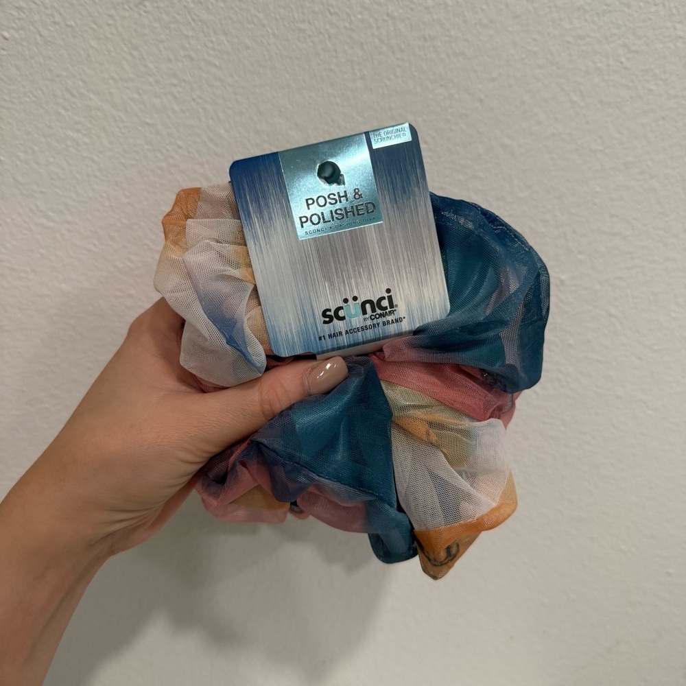 Scunci by Conair Multicolor Hair Tie Scrunchies Bundle of 2 - Picture 2 of 3